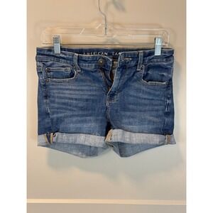 American Eagle‎ Outfitters Distressed Raw Hem Jean Shorts Size 4